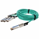 AddOn MSA and TAA Compliant 400GBase-AOC QSFP-DD to 4xQSFP56 PAM-4 Active Optical Cable (850nm, MMF, 3m) CMIS 3.0