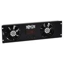 Tripp Lite by Eaton 3U Digital Temperature Sensor with 2 12VDC High-Performance Fans Blanking Panel LCD