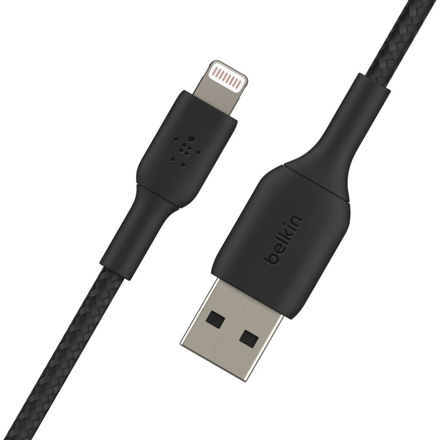 Belkin BoostCharge Braided Lightning to USB-A Cable (1 meter / 3.3 foot, Black)