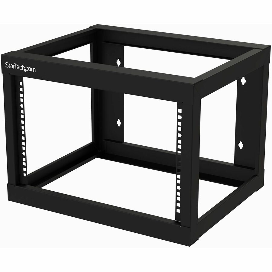 StarTech 2-Post 6U Heavy-Duty Wall-Mount Network Rack, 19" Open Frame Server Rack for Computer Equipment, Wall Mount Data Rack