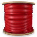 AddOn 1000ft Non-Terminated Red CAT 6A Shielded Plenum-Rated Bulk Cable