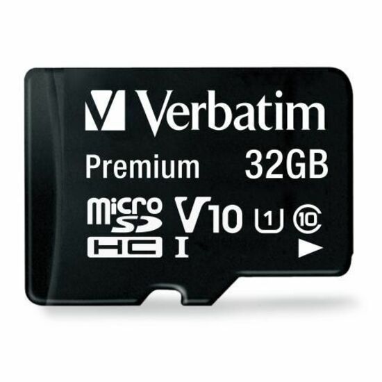 32GB Premium microSDHC Memory Card with Adapter, UHS-I V10 U1 Class 10