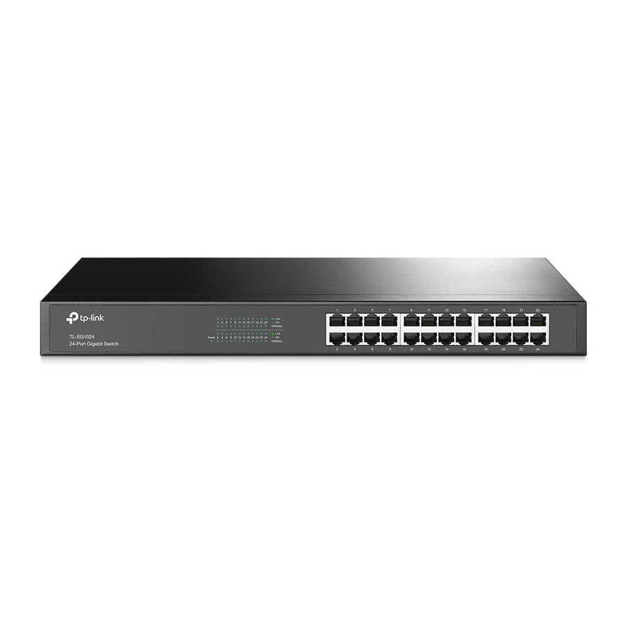 TP-LINK TL-SG1024 - 24-Port Gigabit Ethernet Switch - Limited Lifetime Protection