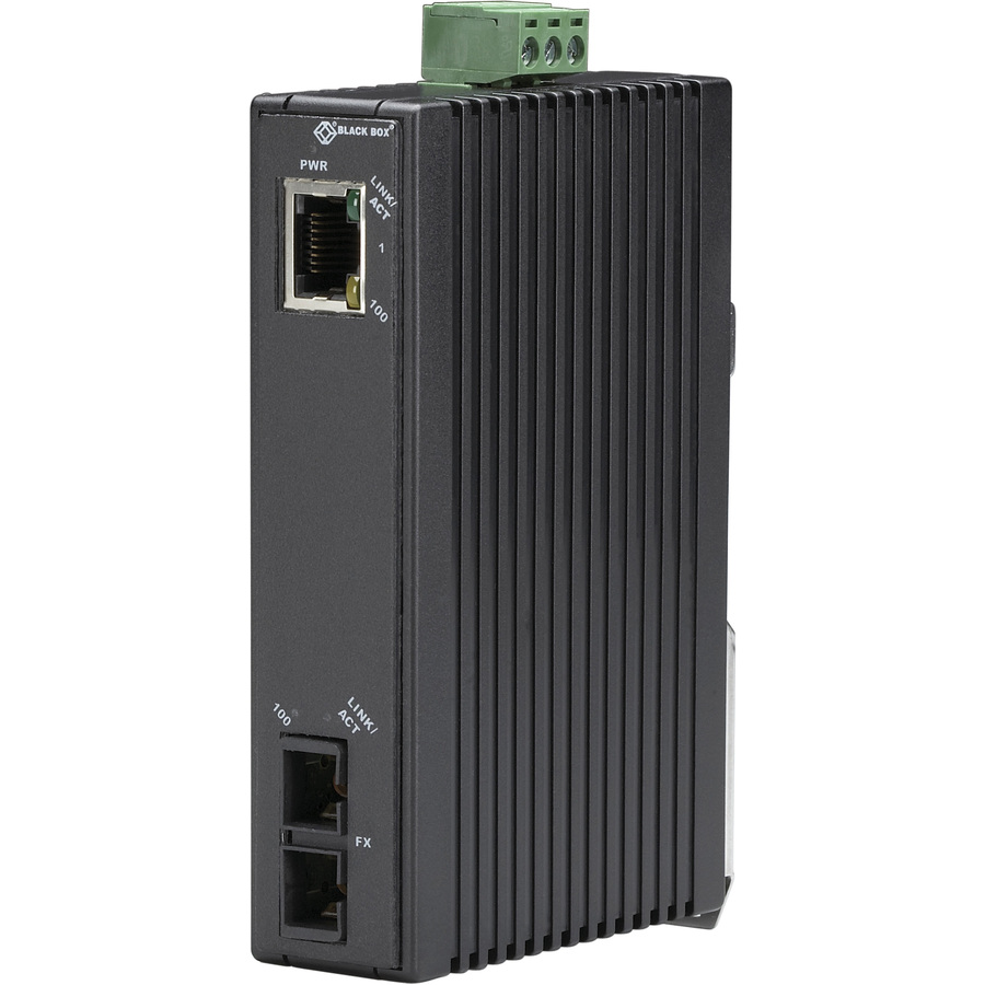 Black Box Hardened Mini Industrial Media Converter