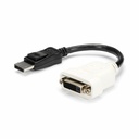 StarTech DisplayPort to DVI Adapter, DisplayPort to DVI-D Adapter/Video Converter 1080p, DP 1.2 to DVI Monitor, Latching DP Connector