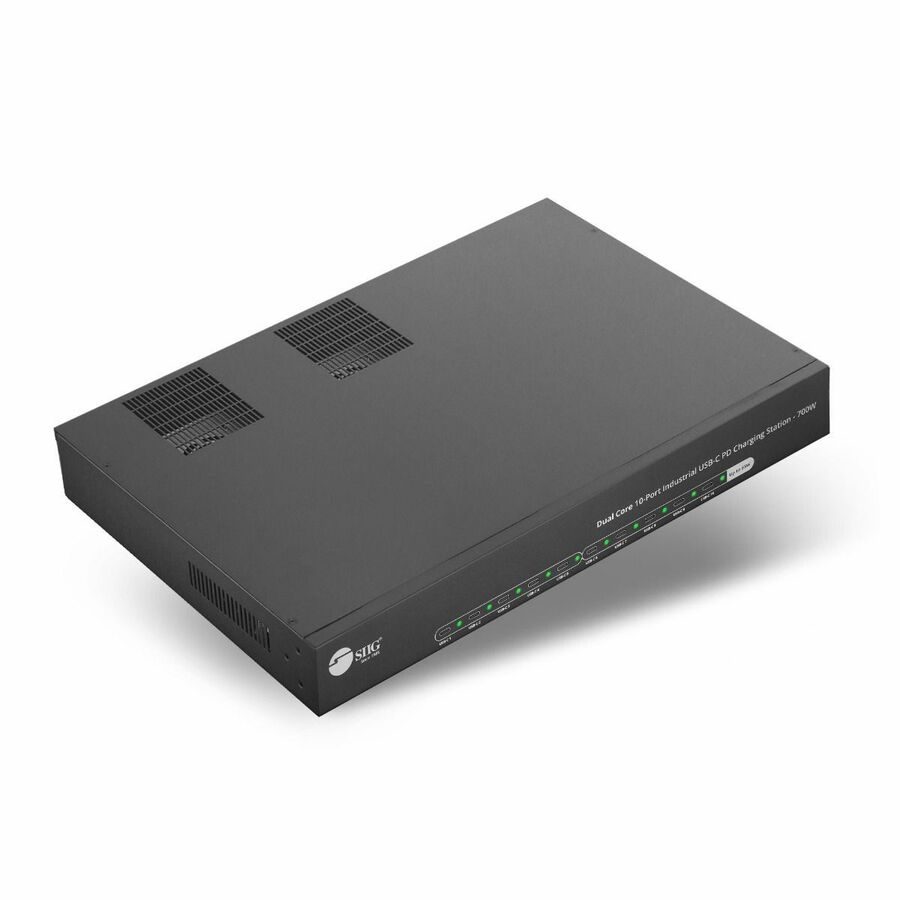 SIIG Dual Core 10-Port Industrial USB-C PD Charging Station - 700W