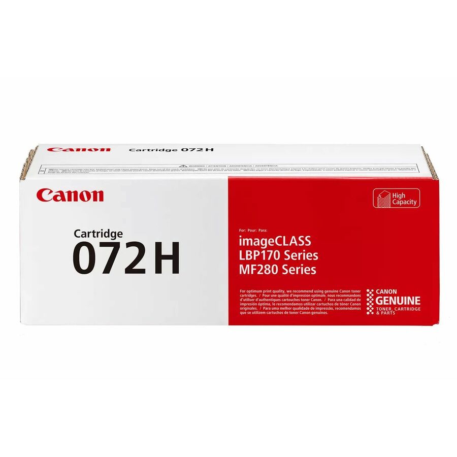 Canon 072 H Original High Yield Laser Toner Cartridge - Box - Black - 1 Pack