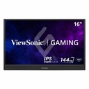 ViewSonic VX1654 16 Inch 1080p Portable Gaming Monitor, IPS Display with 144Hz for Smooth Mobile Workspaces and Fast-Action Gaming, Built-in Stand, 60W USB-C, and Mini HDMI Inputs