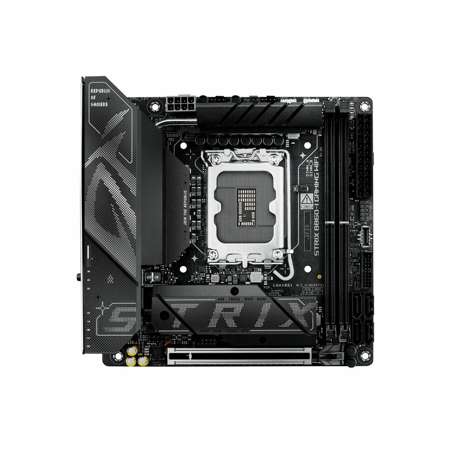 Asus ROG Strix B860-I GAMING WIFI Gaming Desktop Motherboard - Intel B860 Chipset - Socket LGA-1851 - Mini ITX