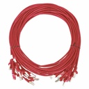Intellinet Cat6 U/UTP Slim Network Patch Cable, 7 ft., Red, 10-Pack