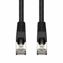 AddOn 25ft Black CAT 7 Shielded (S/FTP) PVC Ethernet Cable Snagless Bubble Boot RJ-45 M/M