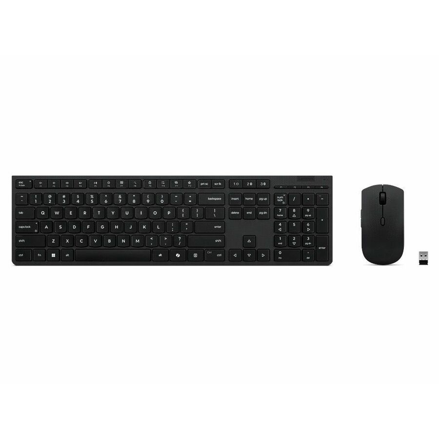 Lenovo Professional Wireless Rechargeable Combo Keyboard and Mouse -US English