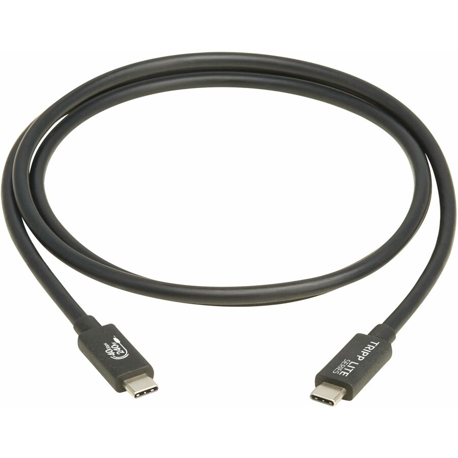 Eaton Tripp Lite Series USB4 40Gbps Cable (M/M) - USB-C, 8K 60 Hz, 240W EPR Charging, Black, 1.2 m (4 ft.)