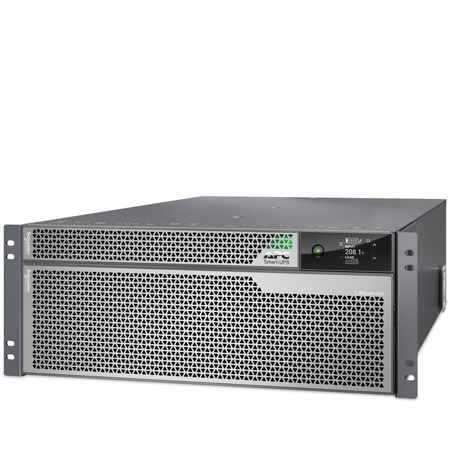 APC Smart-UPS Ultra On-Line, 10000VA, Lithium-ion, Rack/Tower 4U, 208V, 2 L6-20R + 2 L6-30R NEMA outlets, Network Card, Extended runtime, W/rail kit