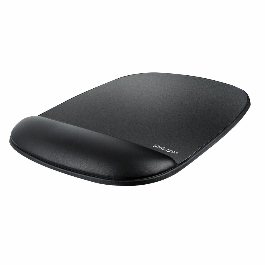 StarTech Mouse Pad with Hand Rest, 6.7x7.1x 0.8in (17x18x2cm), Ergonomic Mouse Pad w/Wrist Support, Non-Slip Base, Gel Mouse Pad, TAA