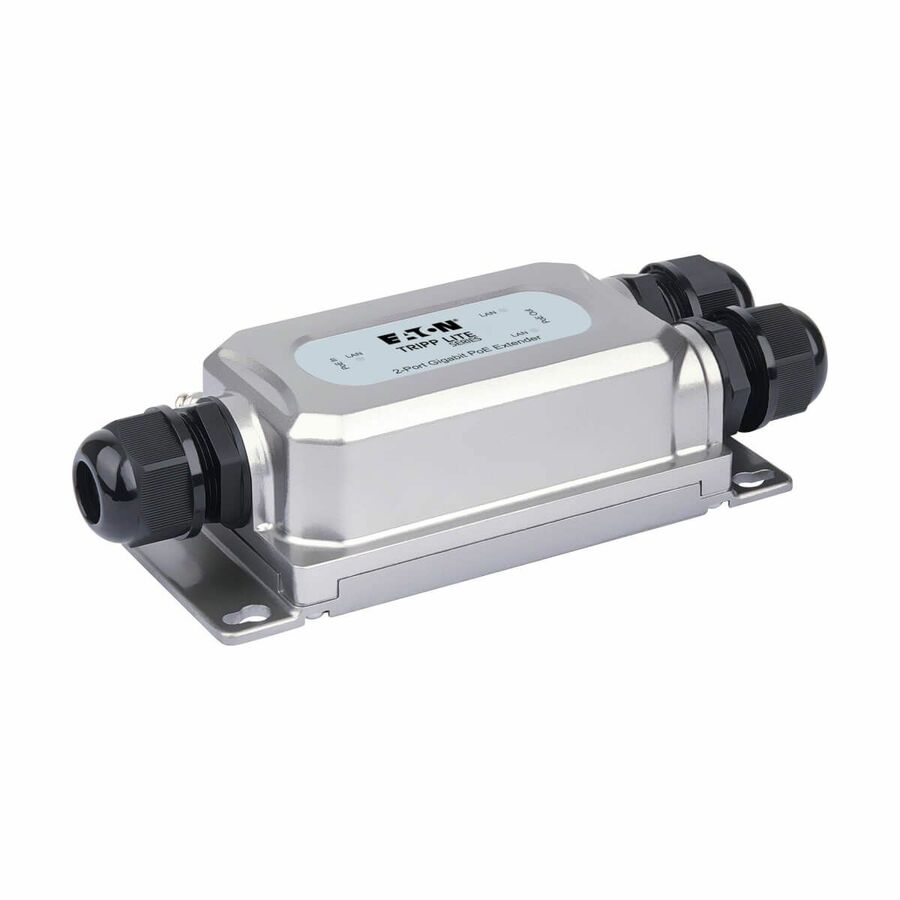 Eaton Tripp Lite Series 2-Port Gigabit Ethernet PoE+ Extender/Repeater - Cat5e/6/6a, 95W, IP67, IK10, 328 ft. (100 m)