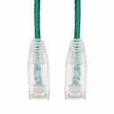 AddOn 1ft Green CAT 6A Slim PVC Ethernet Cable Snagless Clear-Claw RJ-45 M/M