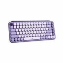 Logitech POP Keys Mechanical Wireless Keyboard with Customizable Emoji Keys, Compact Design, Bluetooth, Cosmos