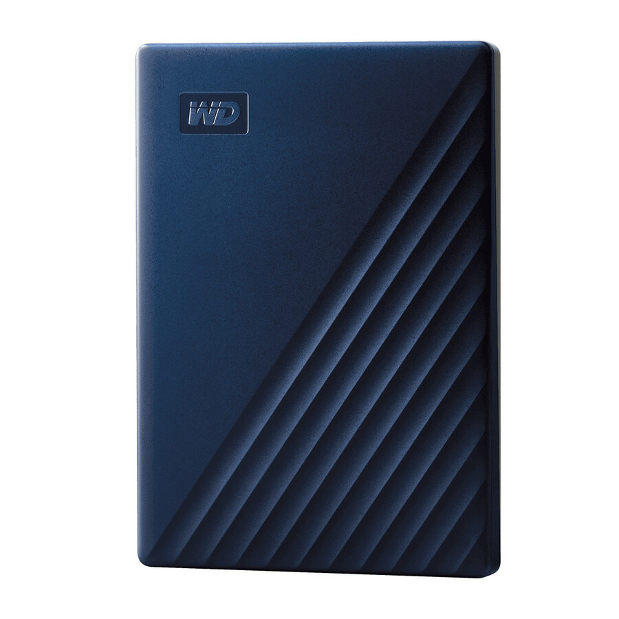 WD My Passport for Mac 4 TB Portable Hard Drive - External - Midnight Blue