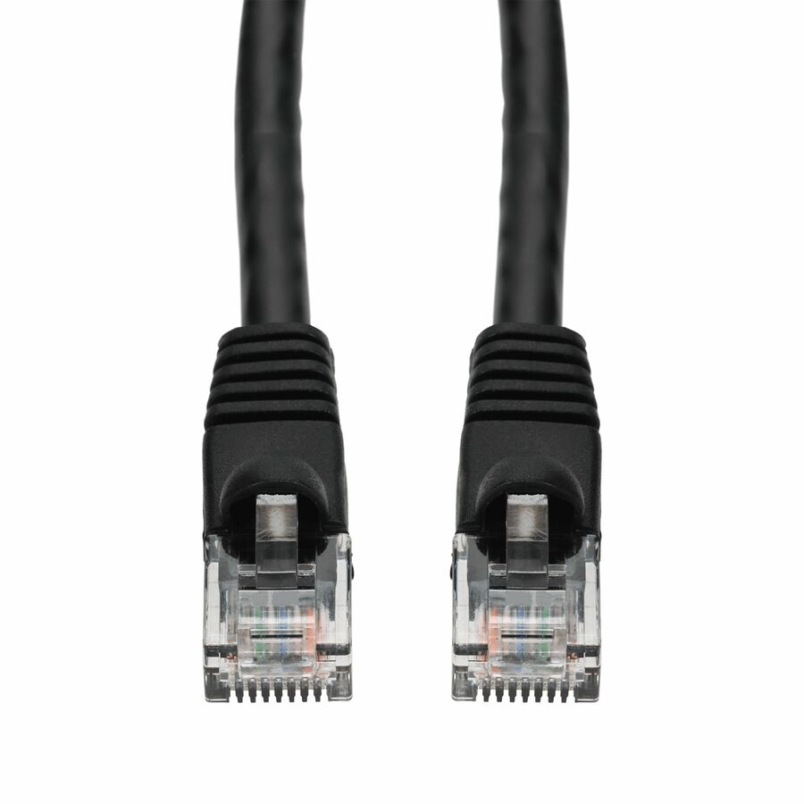 AddOn 5ft Black CAT 5E PVC Ethernet Cable Snagless Bubble Boot RJ-45 M/M