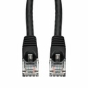 AddOn 5ft Black CAT 5E PVC Ethernet Cable Snagless Bubble Boot RJ-45 M/M