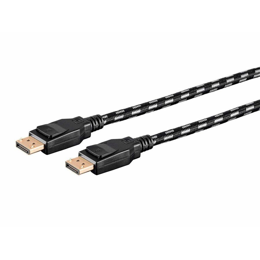 Monoprice Braided DisplayPort 1.4 Cable, 10ft, Gray