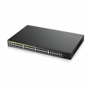 ZYXEL GS1900-48HPv2 24-Port Gigabit Smart Managed PoE Switch | 24 PoE+ Ports at 170W with 2 SFP Uplinks