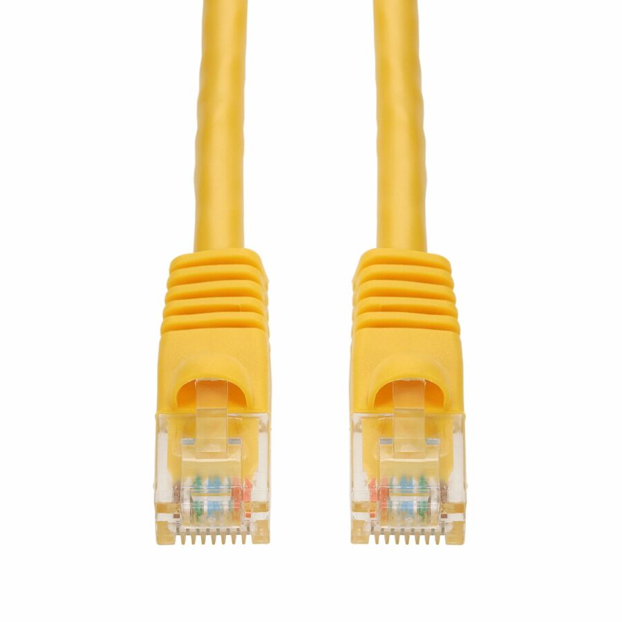 AddOn 7ft Yellow CAT 6 PVC Ethernet Cable Snagless Bubble Boot RJ-45 M/M