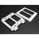 Wiremold 5400 Series Device Bracket Fitting, Ivory