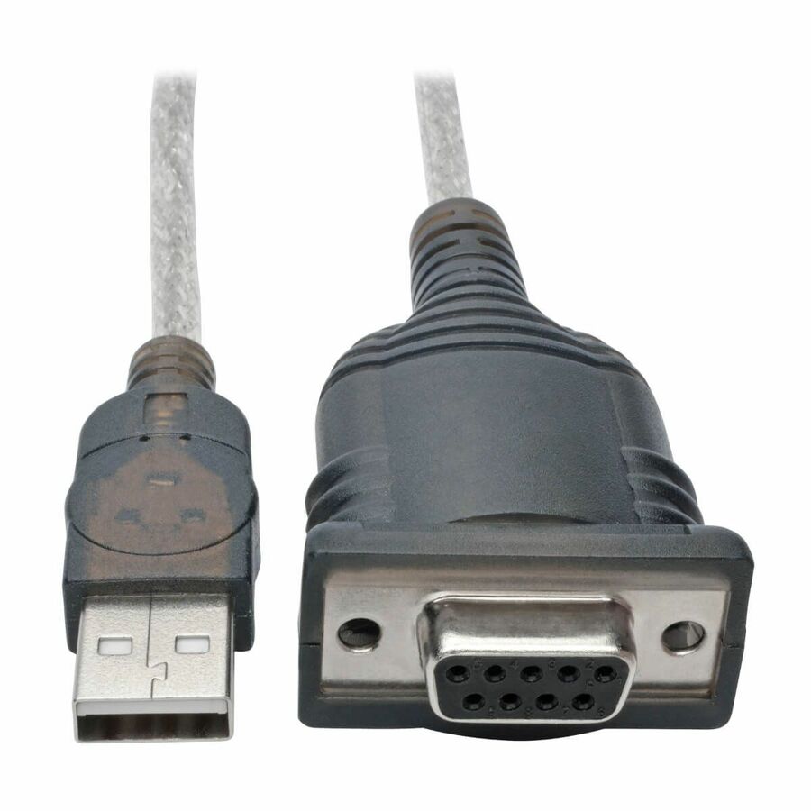 Tripp Lite by Eaton USB to Null Modem Serial FTDI Adapter Cable with COM Retention (USB-A to DB9 M/F) 18-in. (45.72 cm)