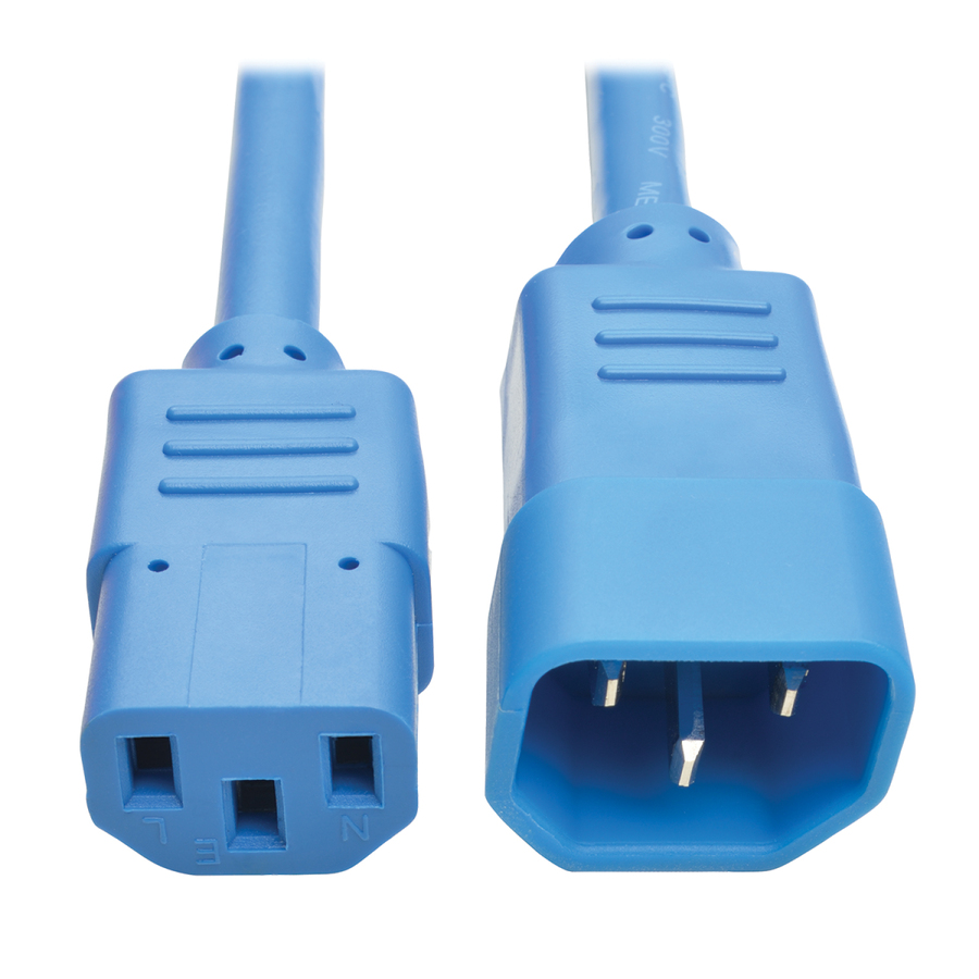 Tripp Lite by Eaton PDU Power Cord C13 to C14 - 10A 250V 18 AWG 2 ft. (0.61 m) Blue