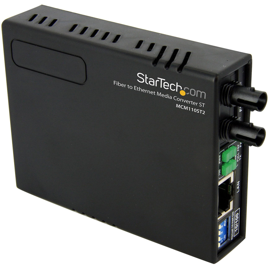 StarTech 10/100 Multi Mode Fiber Copper Fast Ethernet Media Converter ST 2 km, TAA