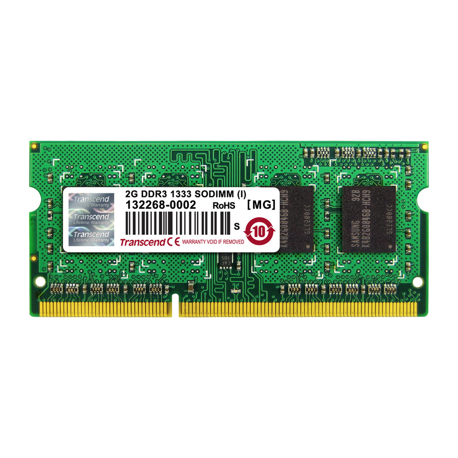 Transcend TS256MSK64V3N 2GB DDR3 SDRAM Memory Module