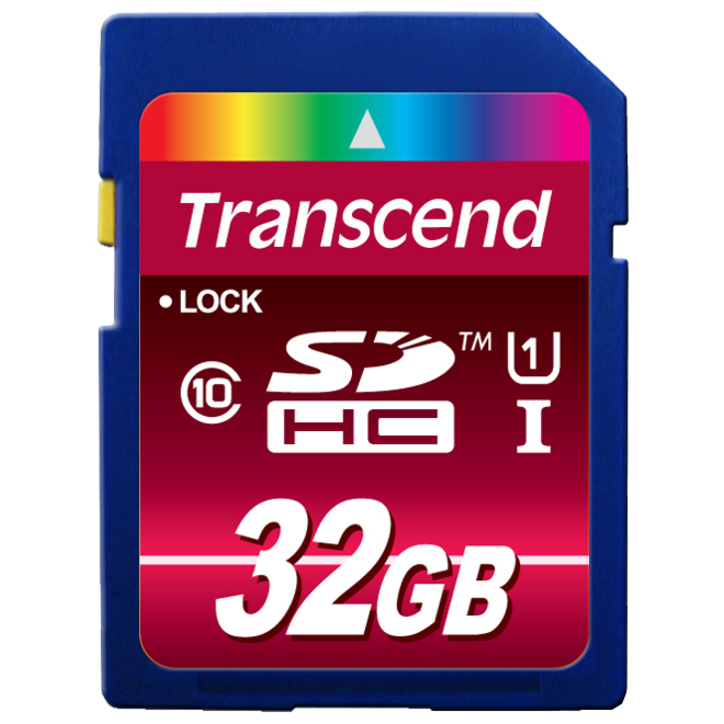 Transcend 32 GB Class 10/UHS-I SDHC