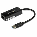 StarTech USB 3.0 to Gigabit Ethernet Adapter NIC w/ USB Port - Black