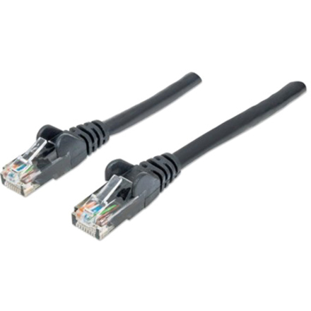 Network Patch Cable, Cat6, 0.5m, Black, CCA, U/UTP, PVC, RJ45, Gold Plated Contacts, Snagless, Booted, Lifetime Warranty