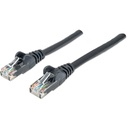 Network Patch Cable, Cat6, 0.5m, Black, CCA, U/UTP, PVC, RJ45, Gold Plated Contacts, Snagless, Booted, Lifetime Warranty