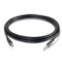 C2G 10 ft Slim Aux 3.5mm Audio Cable - M/M - Black