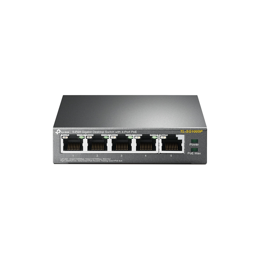 TP-Link TL-SG1005P - 5-Port Gigabit PoE Switch - Limited Lifetime Protection