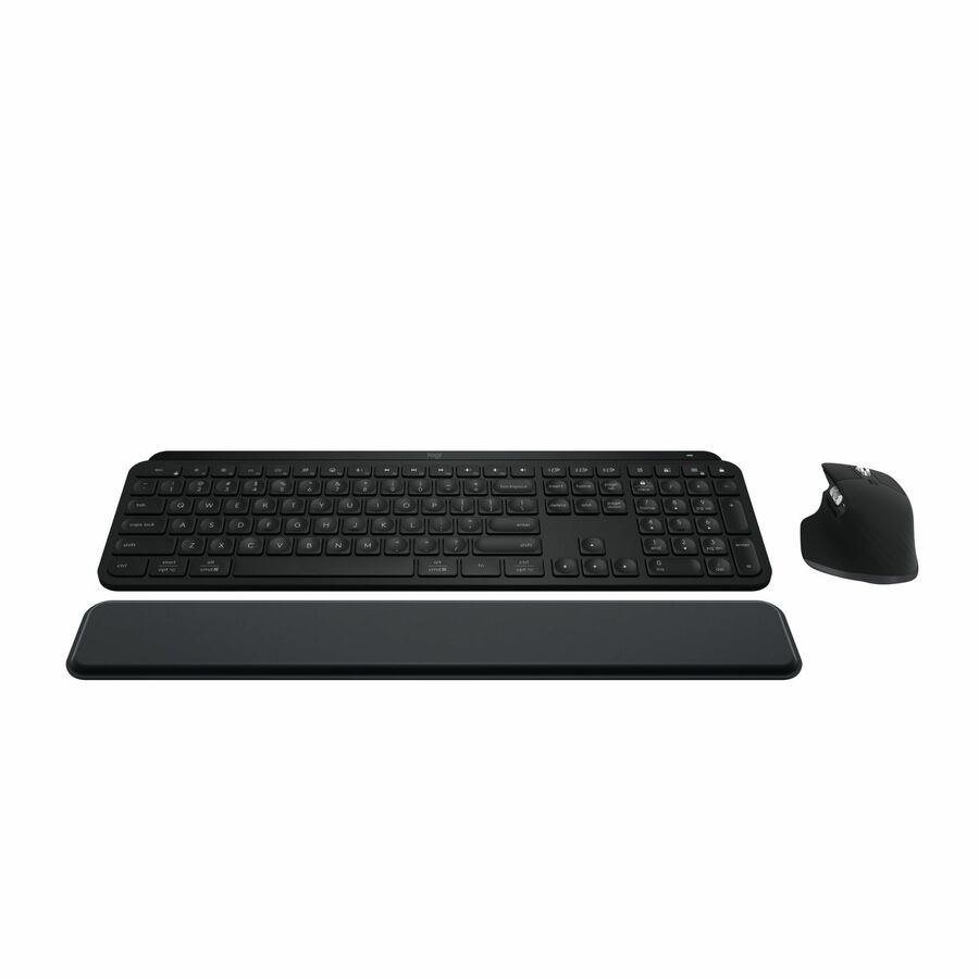 Logitech MX Keys S Combo - Performance Wireless Keyboard and Mouse with Palm Rest, Bluetooth - Black
