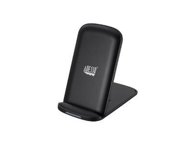 [17ChargingStand] Adesso mobile device charger Universal Black USB Wireless charging Fast charging Indoor