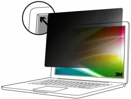 3M Bright Screen Privacy Filter for 14in Laptop, 16:10, BP140W1B