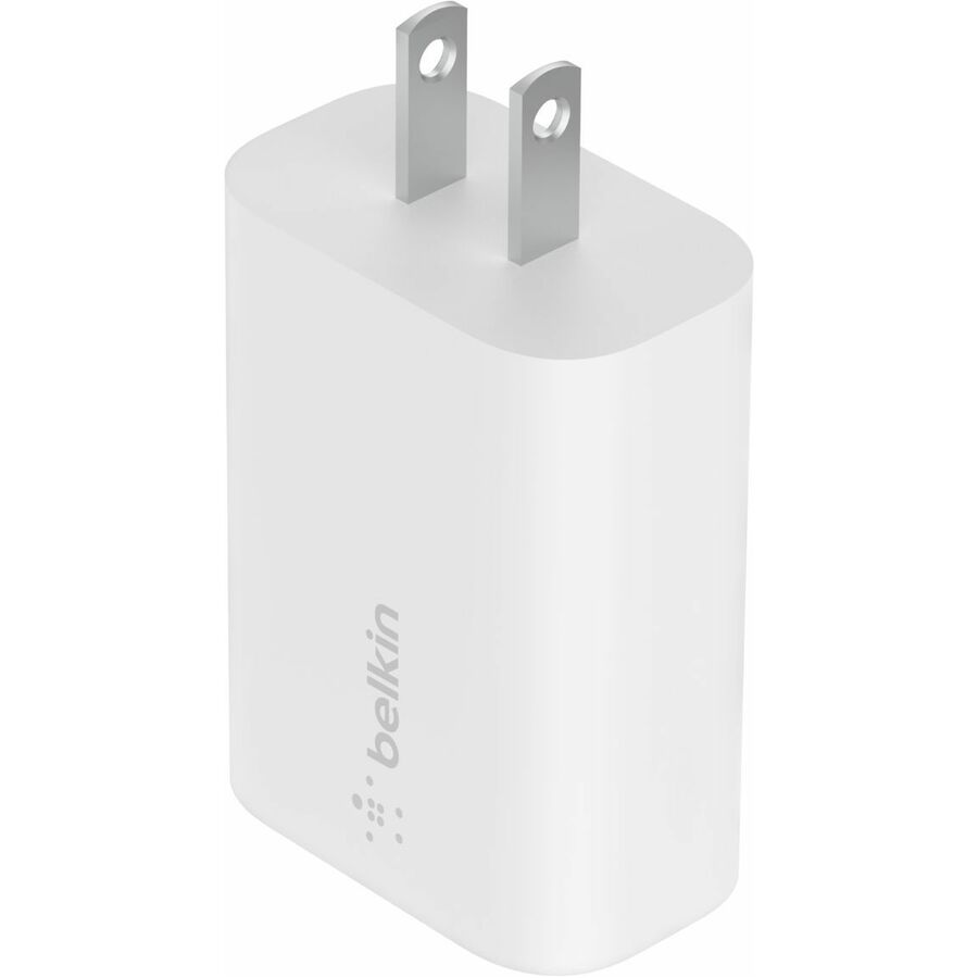 [18USBcCharger-25W] Belkin 25W Portable USB-C Wall Charger - 1xUSB-C - Fast Charging - Power Adapter - White