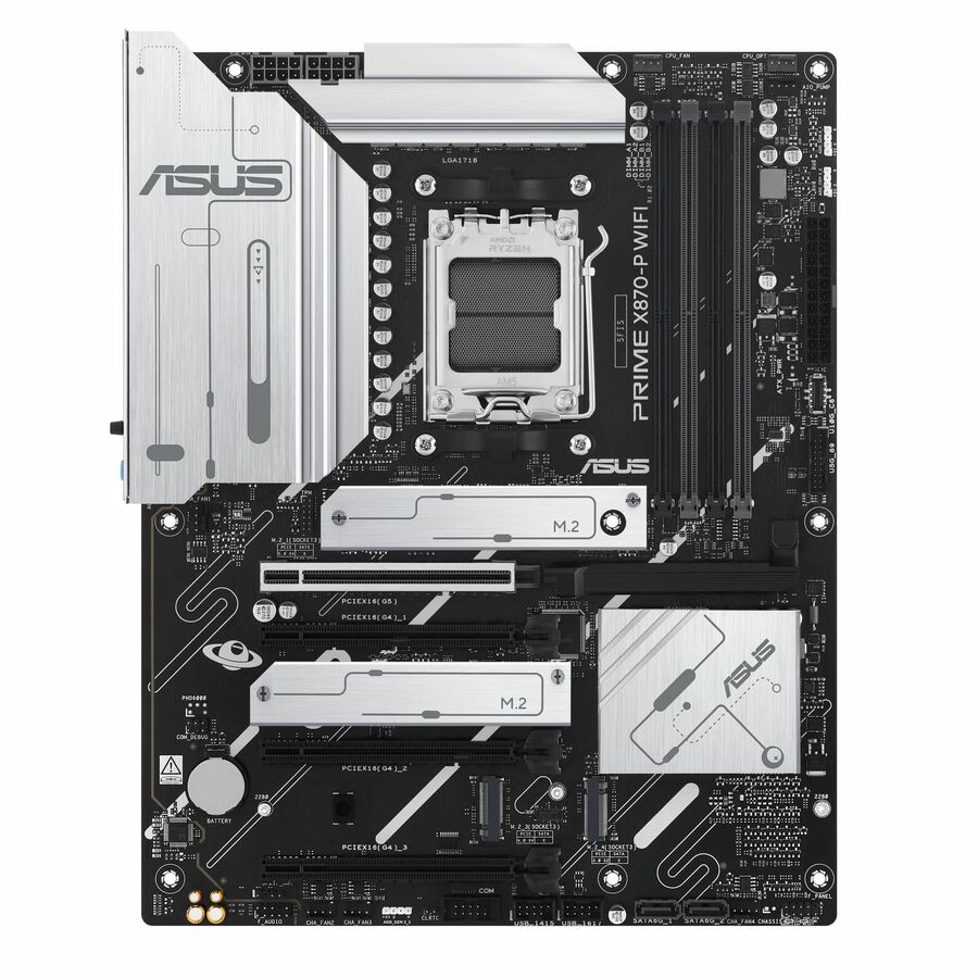 [20PRIMEX870PWIFI] Asus Prime X870-P WIFI Gaming Desktop Motherboard - AMD X870 Chipset - Socket AM5 - ATX