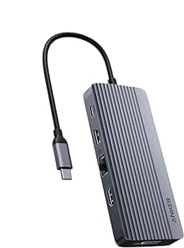 [04USBcHub-10in1] Anker 10-in-1 USB-C Hub - HDMI, VGA, 100W Power Delivery, 5 Gbps USB-C and USB-A Data Ports