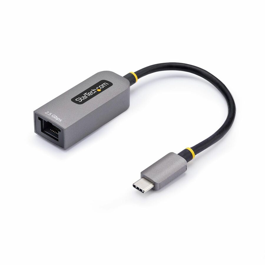 StarTech 2.5GbE USB-C to Ethernet Adapter, NBASE-T NIC, USB 3.0 Type-C 2.5/1G Multi Speed Network, USB 3.1 RJ45, Thunderbolt Compatible