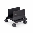 StarTech Computer Tower Cart, Rolling CPU Caddy on Wheels, Max 46.3lb/21kg, Adjustable PC Case Mount, Floor Stand Dolly, Steel, TAA