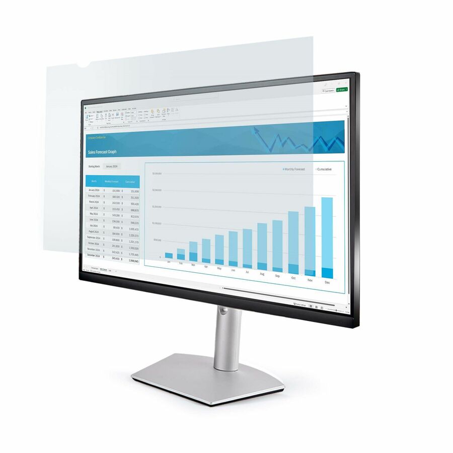 StarTech 24-inch 16:9 Anti-Blue Light Filter, BlueLight Screen Filter for 24in Computer Monitor, Reduces Eye Strain, TAA Compliant