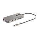 StarTech USB-C Triple-Monitor Multiport Adapter, Dual 4K 60Hz + 4K 30Hz HDMI & DP, 4x USB-A, 100W PD Pass-Through, GbE, SD Card Reader