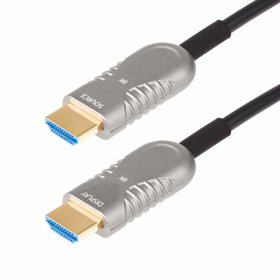 StarTech 30ft (9.1m) HDMI 2.1 Hybrid Active Optical Cable (AOC), CMP, Plenum Rated, 8K Ultra High Speed HDMI 2.1/2.0 Cable, 48Gbps